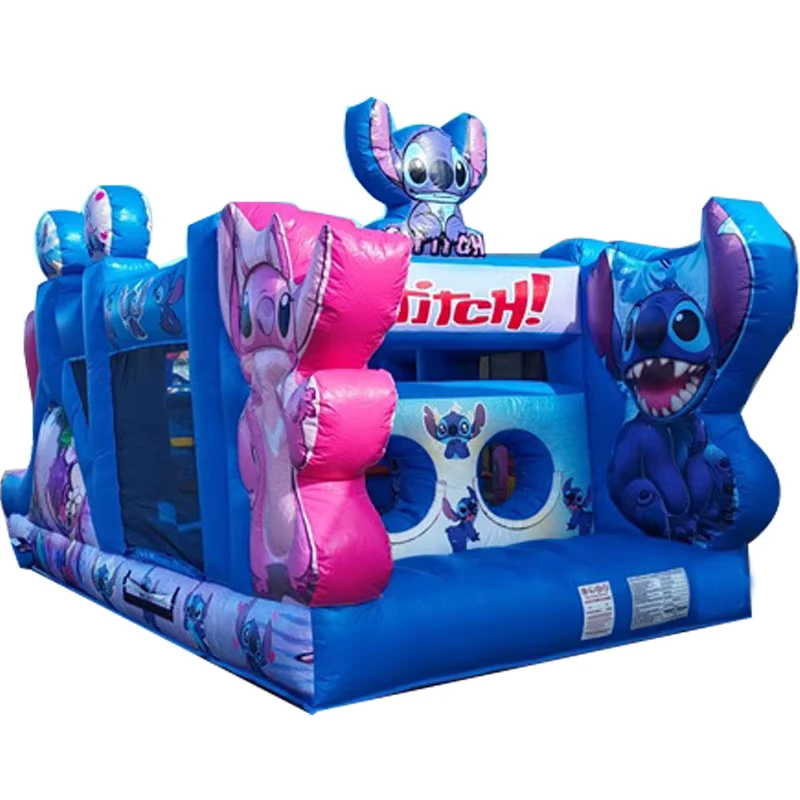 Giochi Gonfiabili a Tema Cartoni Animati per Bambini, Castelli Gonfiabili e Case Gonfiabili Combo con Scivoli