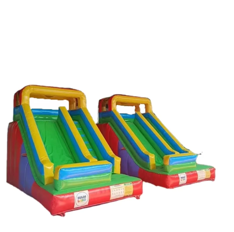 Children’s Fitness Outdoor Inflatable Large Bouncy Castle with Slides and Climbing Features Amusement Park Jumping Fun