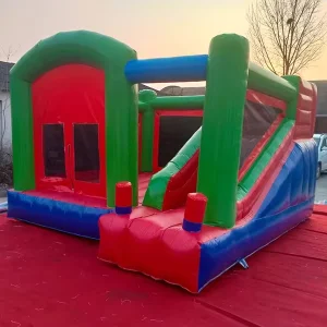 Children’s Inflatable Bouncing House With Slide Custom Jumping Pit Ball Pool Inflatable Castle