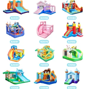 Castillo Inflable para Niños y Casa de Salto con Tema de Animales