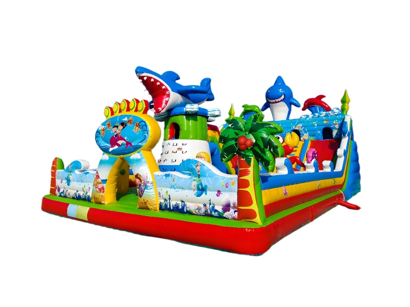 Lâu đài Inflatable cho Trẻ Em với Thiết Kế Đường Trượt Nước cho Thuê