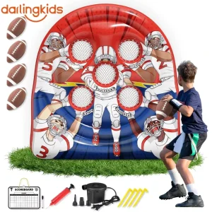 Children’s Inflatable Dartboard Game Parent-child Interactive Football Toy Party Set Soccer Basketball Sports Throwing Target