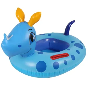 Children’s Inflatable Swimming Rings Seat PVC Cartoon Animal Baby Bathtub Seat Ring