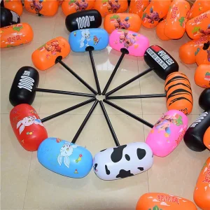 बच्चों के inflatable खिलौने 1000 टन हथौड़ा खेल गतिविधि दंड हजारों टन हथौड़ा रंगीन उपहार कारखाना