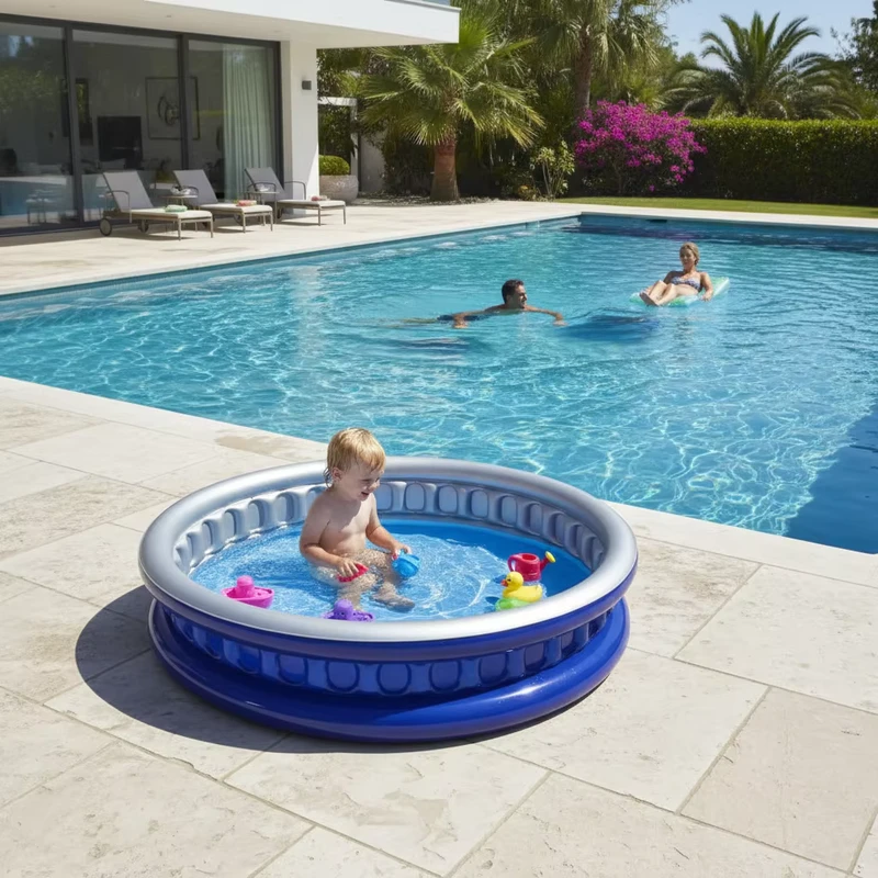 子供用屋外インフレータブルプール 大型ラウンド夏用水遊びプール