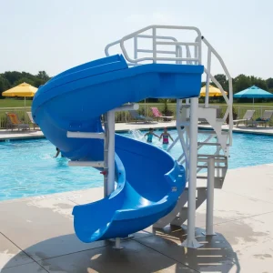 Fabricant de toboggans aquatiques pour enfants, équipement de loisirs aquatiques commercial pour écoles, toboggan en fibre de verre en spirale