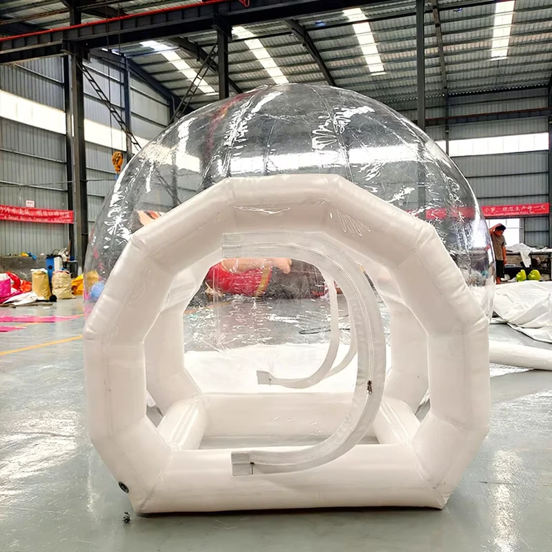 Tenda Dome Gonfiabile Trasparente Gigante per Feste per Bambini con Protezione UV, Ignifuga, Facile da Montare