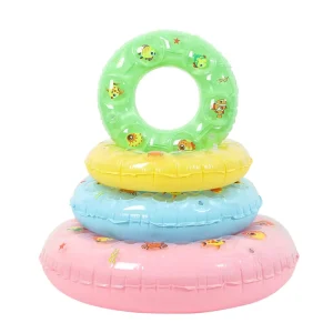 Children’s Thickened Double-Layer Inflatable Cartoon Swimming Rings