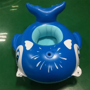 Vòng Bơi Hình Cá Voi Inflatable Dành Cho Trẻ Em, Bơi An Toàn & Vui Vẻ, Đồ Chơi Nước Hình Cá Voi