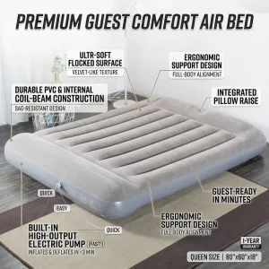 China Budget Portable Auto Operated Easy Inflate Inflatable PVC Air Bed