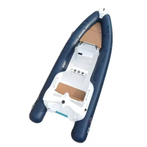 China Factory 19ft 580cm Rib Sport Cabin Cruiser Rigid Rib Inflatable Boat with Outboard Motor