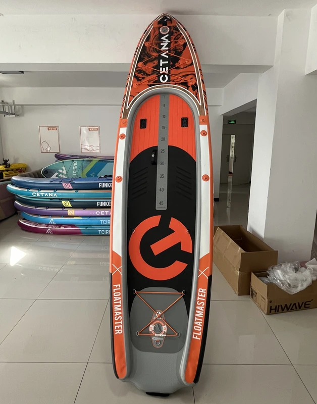 Kapal Perahu Inflatable Pabrik China Kamar Ganda Papan Dayung Inflatable Kayak Memancing SUP Inflatable dengan Tempat Pancing