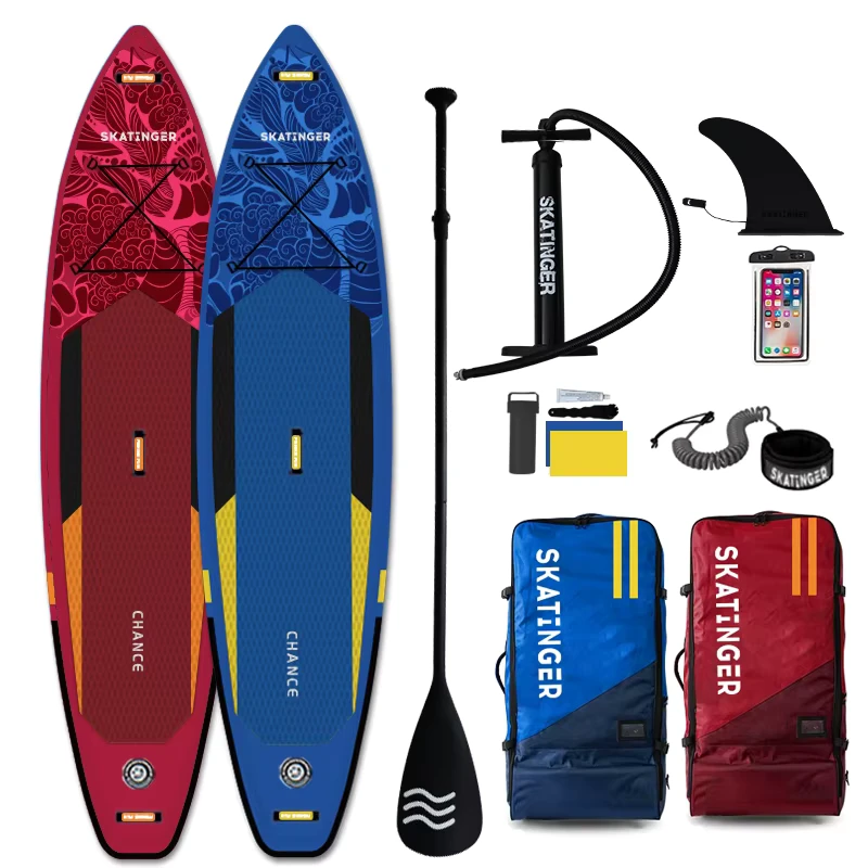 China Factory OEM High Quality Double Layer SUP Inflatable Stand Up Paddle Board Drop Stitch Surf Unisex Paddleboard Surfboard