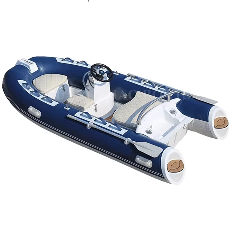 RIB330C Perahu Kaku Mengembang Buatan China Fiberglass 330cm Panjang 42cm Diameter Tabung Kapasitas 4 Dewasa + 1 Anak untuk Perairan Dekat Pantai