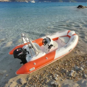China Manufactured Sport Rib Boat Stable PVC Rigid Hull Dinghy Inflatable Fishing Yacht with Engine Combo Set Tender Boat