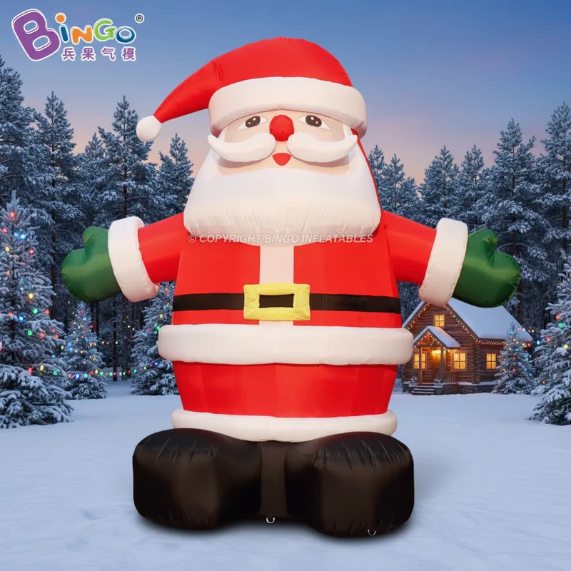Decorazioni Natalizie Gonfiabili Esterni Babbo Natale Luci LED Babbo Natale Gonfiabile Gigante per Decorazione Giardino di Natale