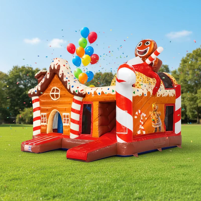 クリスマス インフレータブルバウンスハウス ジャンピングキャッスル 商業用インフレータブルバウンスキャッスル 販売中