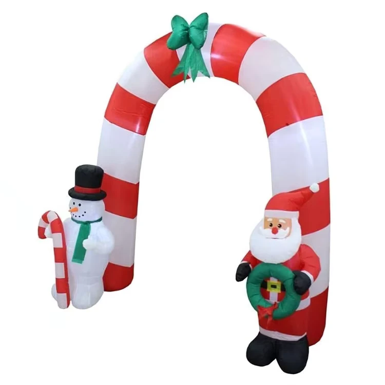 Arco de Natal Inflável - Decoração de Jardim para Festas, Uso Interior e Exterior