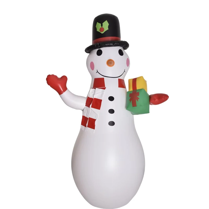 Inflables de Navidad Abrazo Muñeco de Nieve Decoraciones de Exterior Muñeco de Nieve con Luz LED Resistente a la Intemperie para Jardín Patio Césped Fiesta
