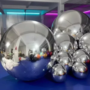 Christmas Shiny Sphere Party Wedding Decoration PVC Big Size Inflatable Balloon Water Resistant Durable Multi Color Easy Setup