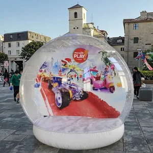 Christmas Transparent PVC Inflatable Bubble Tent Single Layer Four Season Foldable Waterproof for Outdoor Display