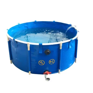 บ่อปลา PVC กลมสำหรับเพาะเลี้ยงปลา สวนกลางแจ้ง ตู้ปลาสำหรับการเพาะเลี้ยงสมัยใหม่