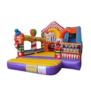 Circus Bounce Combo Slide Obstacle Jumper Inflatable Air Castle Moonwalk Bouncy Slide Combo Inflatable Slide Jump Combo Bouncers
