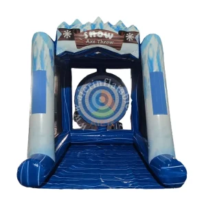 Jogo Inflável de Alvo de Machadinha de Gelo e Neve - Jogo de Desporto Inflável Duplo