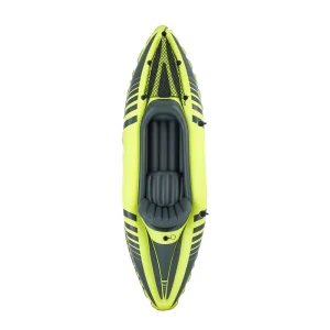 Kayak gonfiabile classico per la pesca con sedile per laghi e fiumi, materiale PVC, lunghezza 2,1-3 m, 1 persona, garanzia, unisex