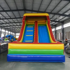 Classic PVC Double Land Inflatable Dry Slide for Party Rent Business