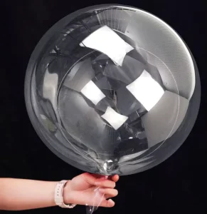 Clear 20 Inch Bobo Balloons Transparent LED Bubble Light Balloons for House Decor DIY Christmas Events Graduations Thanksgivings