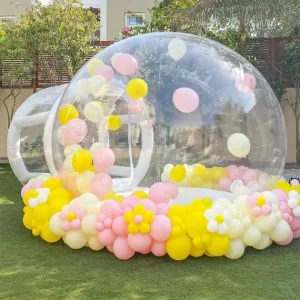 Casa gonfiabile trasparente a bolle, tenda gonfiabile a bolle per bambini