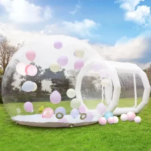 Clear Crystal Igloo Dome Bubble Tent Kids Fun House Transparent Inflatable Balloons for Party or Wedding Decorations