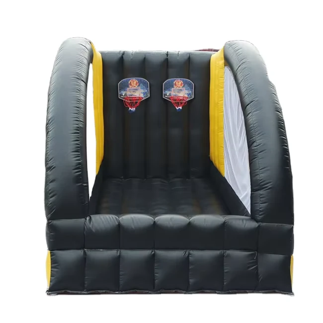 투명한 화재 거인 인플레이터블 농구 코트 2.5m X 3.5m PVC 난연성 간편 설치