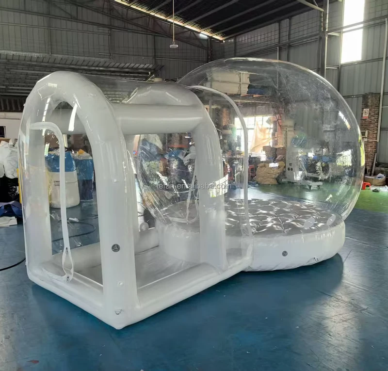 Lều bóng bơm hơi PVC trong suốt cho khu nghỉ dưỡng, biệt thự, khách sạn, nhà nhảy bóng