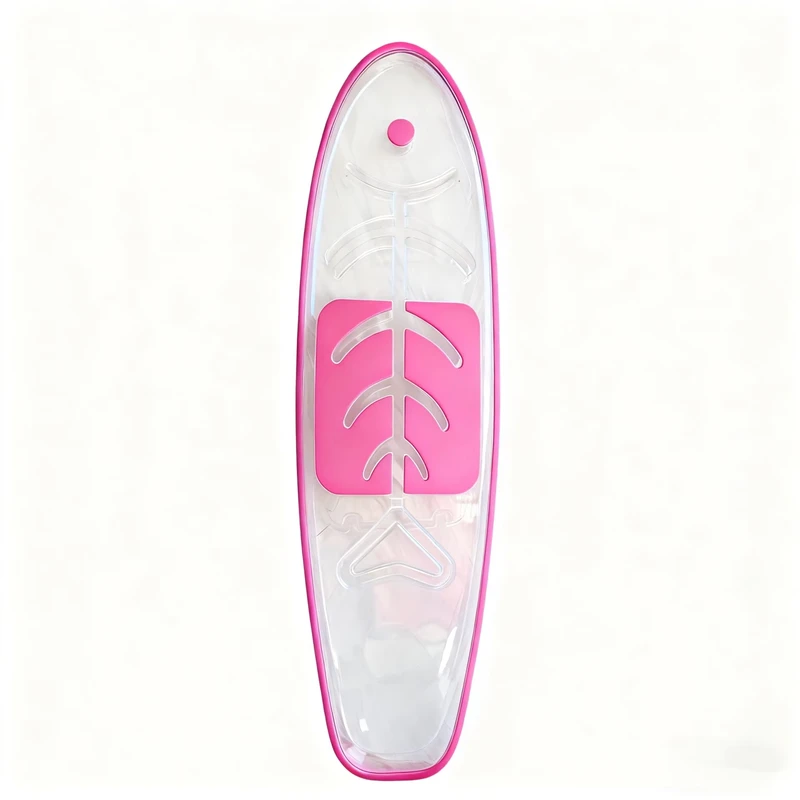 Prancha de Stand Up Paddle Inflável Transparente, SUP, Desportos Aquáticos, Surf, Artesanato de Brincadeiras Aquáticas