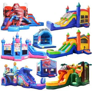 Climbing Outdoor Game Inflatable Obstacle Course Castle Slide Moonwalk Jumping Castle Commercial Inflatable Bouncer