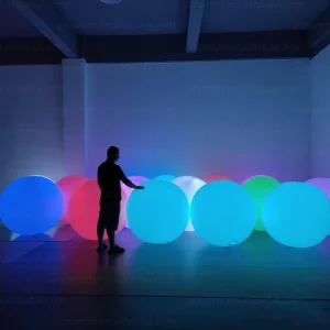 Color Changing Interactive Balls LED Lighting Touch Control Inflatable Crowd Zygote Party Balloon For Concert Decorations