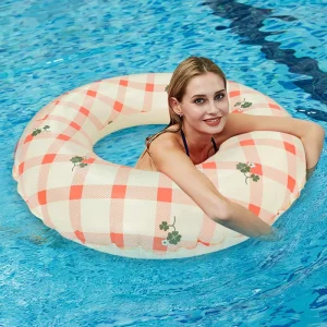 Color PVC Inflatable Swimming Ring Ideal for Summer Pool Fun Beach Outdoor Party Accessory Pool Float Tube