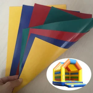 Colorful 0.55mm Inflatable Fabric Vinyl Material Tarps Flexible PVC Coated Tarpaulin for Inflatables