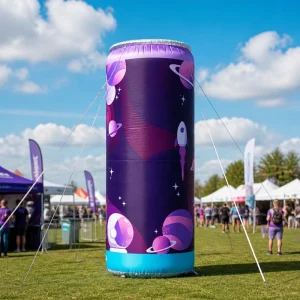 Colorful Advertising Inflatable Beverage Bottle Can Customized Giant Drink Container Oxford Cloth Waterproof Promotion Beer