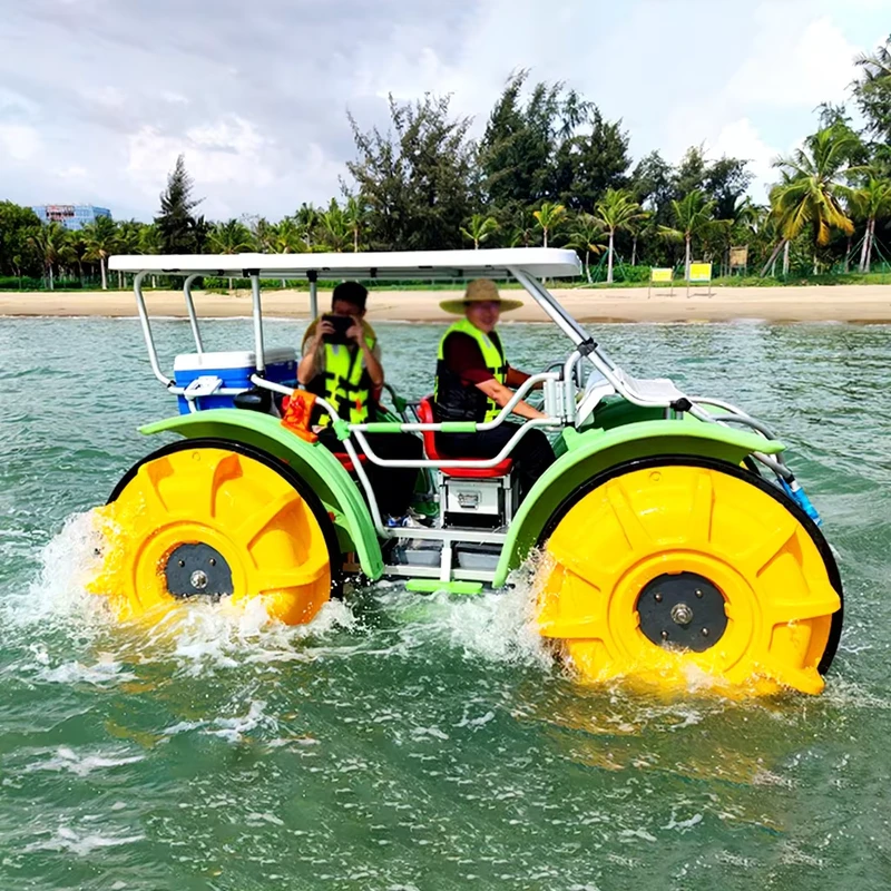 Equipamento de Diversão Colorido Parque Aquático Bicicletas de Água para 2 Pessoas