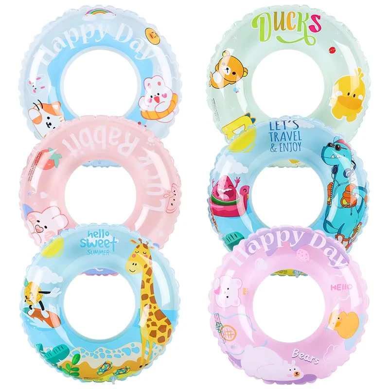 Anillo de Natación Inflable Colorido Cubierta Segura para Bebés, Flotador para Niños para Usar en la Piscina
