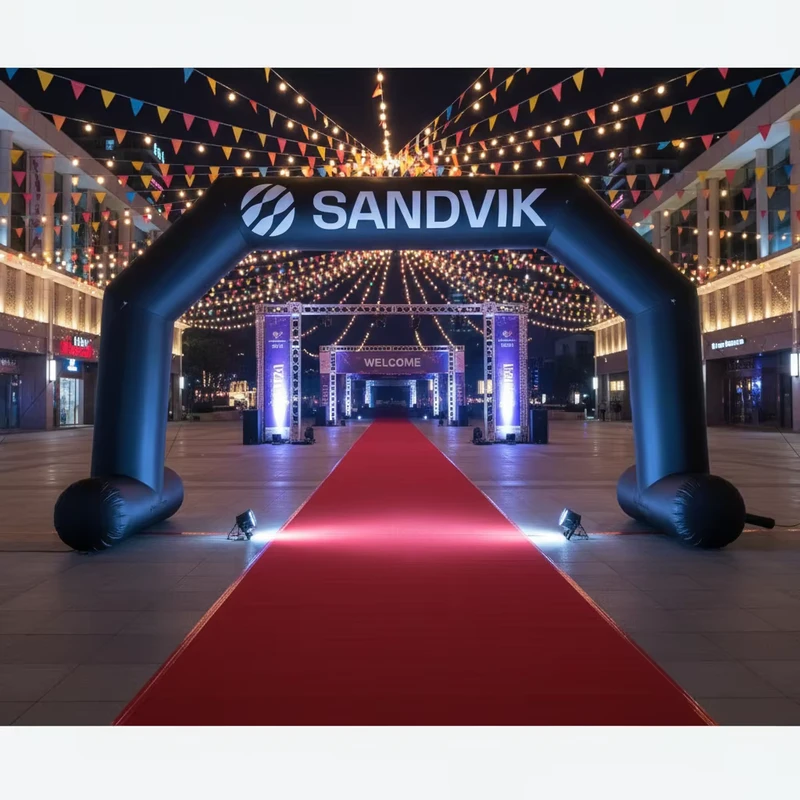 Arco Gonfiabile Colorato Benvenuto Ingresso Gonfiabile LED Logo di Alta Qualità per Decorazione Eventi in Forte Vendita