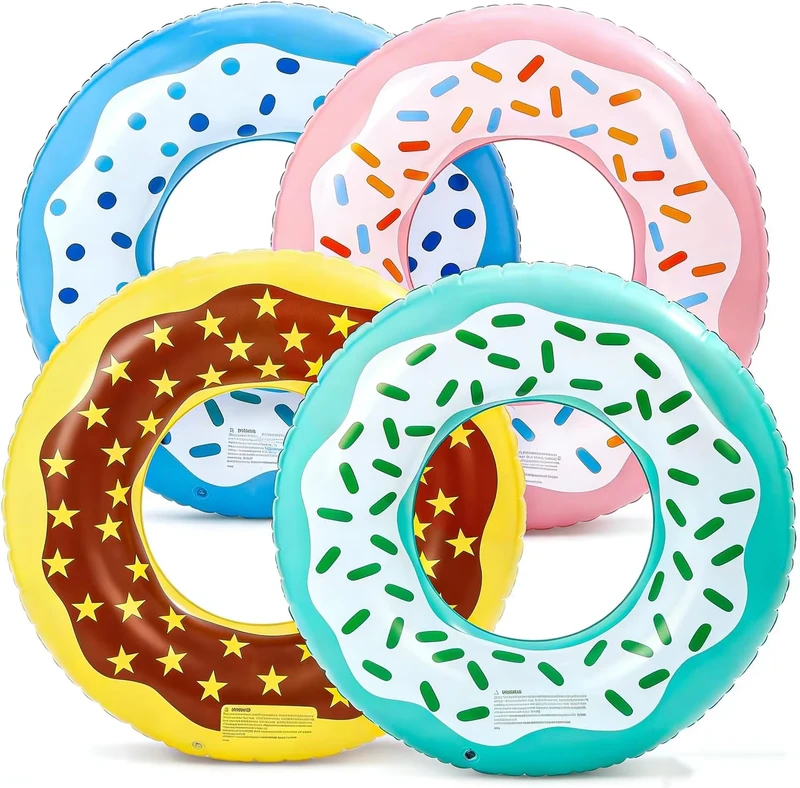 Bouée de natation gonflable colorée, bouée de natation gonflable résistante, flotteur de piscine d'été