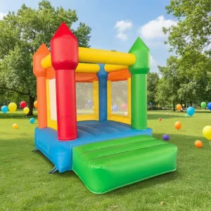 カラフルなジャンピングインフレータブルバウンスハウス バウンシーキャッスル 子供のパーティー用ミニバウンスハウス 屋外ウェディングパーティー用