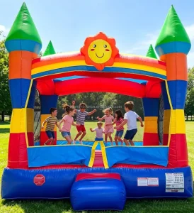 Colorful Kids Inflatable Bounce House Outdoor Inflatable Jumping Castle Play Equipment Suitable for Party Rental