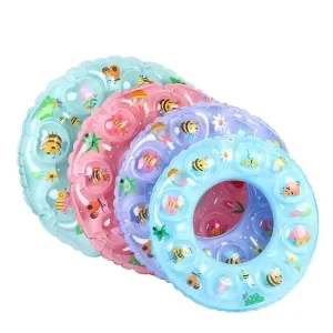 Colorful Kids Thickened Crystal Inflatable Swim Tube Pool Float Cartoon Swimming Rings for Child Ride-ons