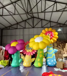 Hoa phao in chuyển nhiệt LED nhiều màu sắc khổng lồ trang trí trần bữa tiệc điện tử