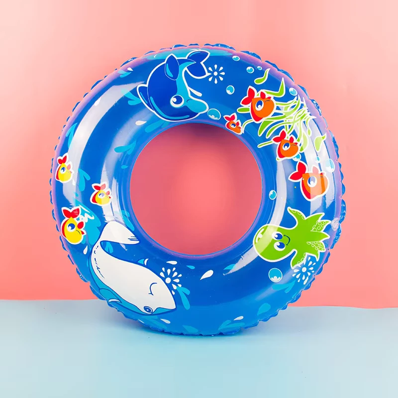 Anneau de piscine gonflable en forme d'animal en PVC coloré pour bébés et enfants
